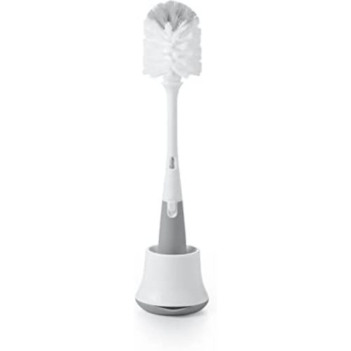 OXO Tot Bottle Brush with Nipple Cleaner and Stand - Gray