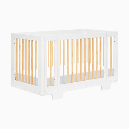 babyletto Yuzu 8-in-1 Convertible Crib with All-Stages Conversion Kits - White / Natural