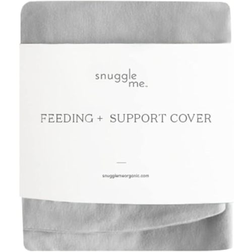 Snuggle Me Organic | Feeding Support Cover | Nursing, Bottle Feeding and Bonding Support | Organic Cotton | Stone - v1 Covers, do not fit v2 of The Feeding Support Pillow