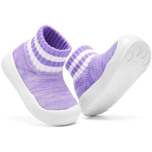 Engtoy Baby Shoes & Socks - Non-Slip Breathable Slippers with Soft Rubber Sole - Baby Boys & Girls Slip On Sneakers