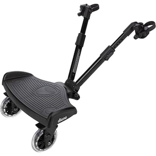 Diono Hop 'n Roll Universal Stroller Board, Compatible with Most Strollers, Wagons and Travel Systems, Holds Children up to 50lbs, Black