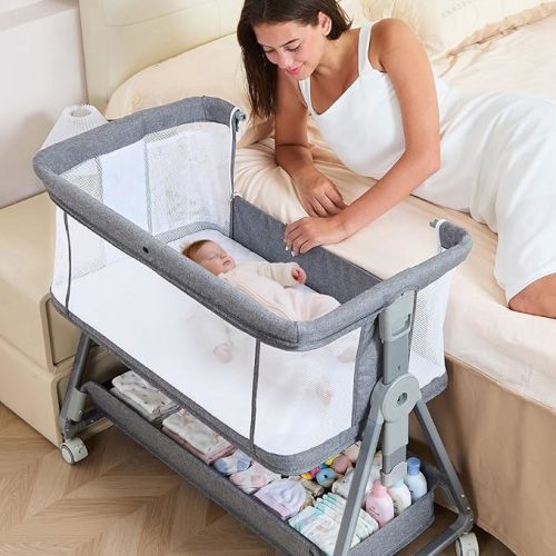 Grobeybees Bedside Bassinet for Baby