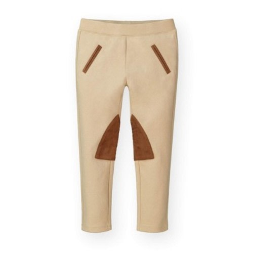 Hope & Henry Girls' Ponte Riding Pant, Infant, Color: Medium khaki, Size: 3-6 months