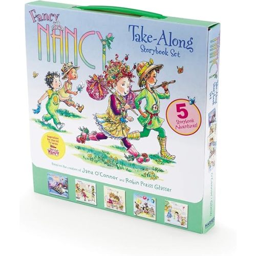 Fancy Nancy Take-Along Storybook Set: 5 Storybook Adventures Paperback – Picture Book, September 20, 2016