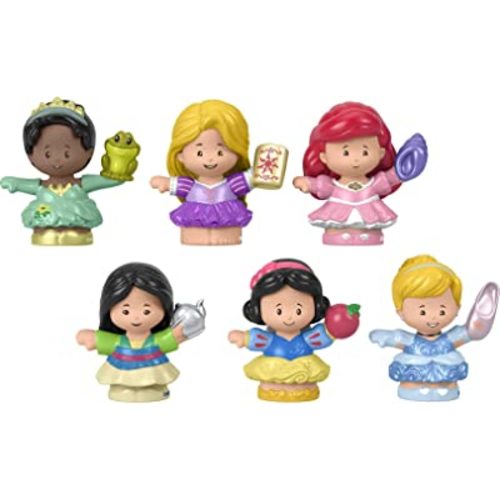 Fisher-Price Little People Toddler Toys Disney Princess Set with 6 Character Figures for Preschool Pretend Play Ages 18+ Months (Amazon Exclusive)
