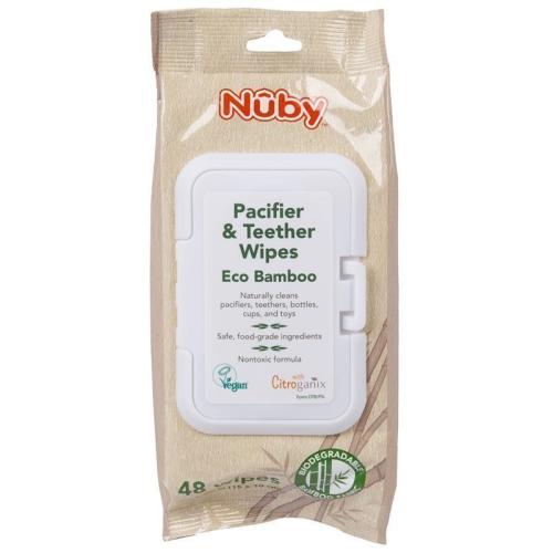 Nuby Bamboo Citroganix Pacifier and Teether Wipes 48 Pack
