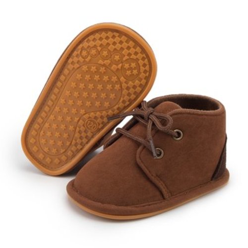 Meckior Baby Girls Boys Boots Infant Lace Up Booties Newborn Winter Shoes for 0-18 Months