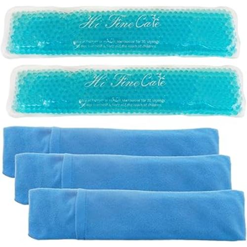 Perineal Cooling Pad, Postpartum Cold Packs Gel Bead Ice Pack Cold Therapy for Women After Pregnancy and Delivery, 2 Ice Pack and 3 Cover (Blue)
