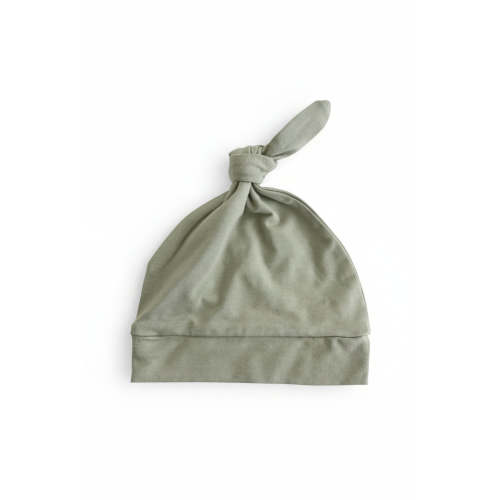 Solid Moss Bamboo Knotted Hat