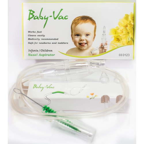 BABY-VAC Baby Nasal Aspirator Safe Hygienic Quick Best Results for Newborns and Toddlers