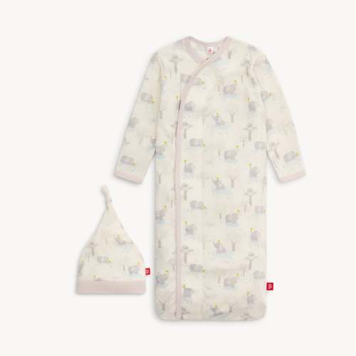 big love modal magnetic cozy sleeper gown + hat set – Magnetic Me