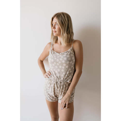 Cami Women's Bamboo Set | French Gray Floral