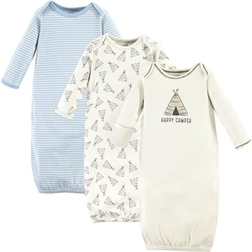 Touched by Nature Unisex Baby Organic Cotton Gowns