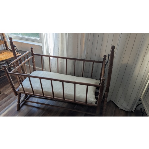 vintage bassinet wooden rocking - Google Search