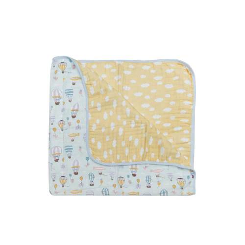 Loulou Lollipop Muslin Quilt Blanket - Up Up Away