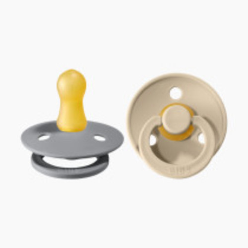 BIBS Natural Rubber Pacifier (2 Pack) - Sand / Cloud, Size 1