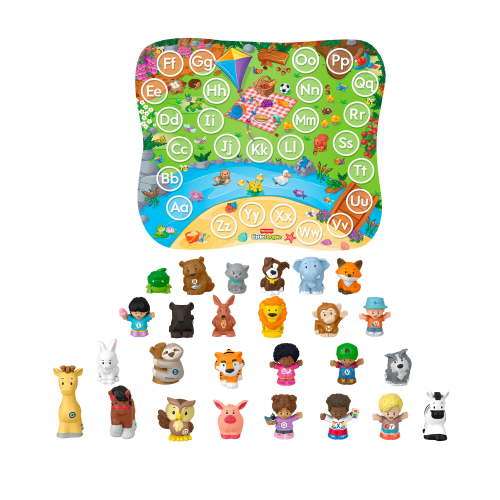 Fisher-Price Little People Alphabet Fun, Playmat and 26 Figures for Toddlers & Kids