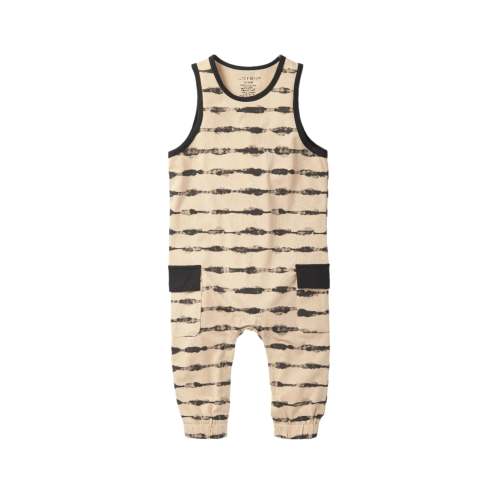 Static Stripe Tank Romper