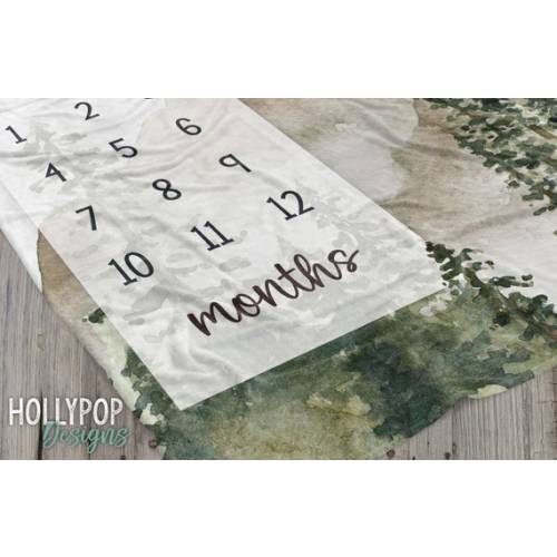 Mountain Range Milestone Blanket - Etsy