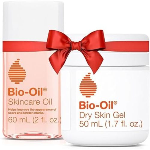 Bio-Oil Dry Skin Travel Skincare Bundle - 1.7 Oz Skincare Oil and 2 Oz Dry Skin Gel