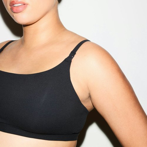 FITS EVERYBODY MATERNITY NURSING SCOOP BRALETTE 2-PACK | ONYX | SKIMS