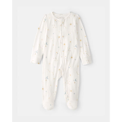 Baby Constellation 2-Way Zip PurelySoft Footie Sleep & Play Pajama - Cream - Carter's | Carter's