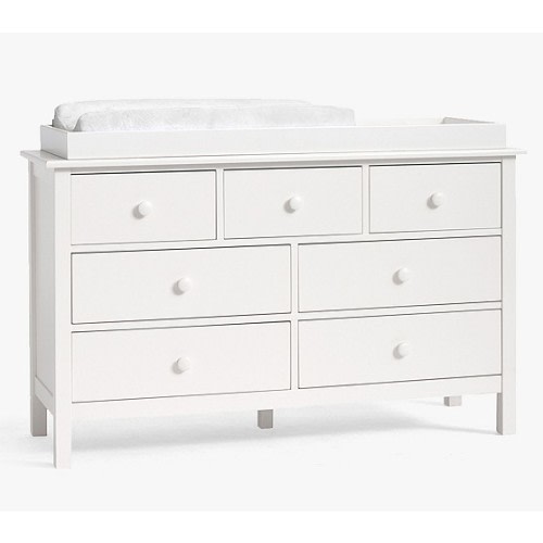 Kendall Extra Wide Nursery Changing Table Dresser & Topper | Pottery Barn Kids