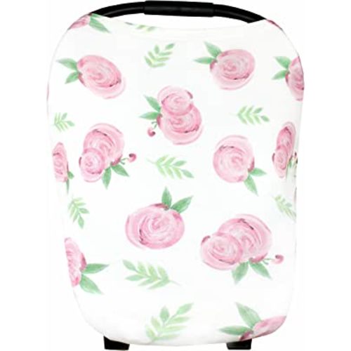 Copper Pearl Multi-Use Cover: Car Seat Covers, Nursing Cover, and Stroller Cover for Sun - Stretchy Fabric, All-Season Use, Stylish Designs, Easy Access for Moms - Grace