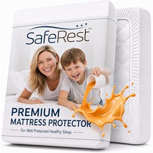 SafeRest Waterproof King Size Mattress Protector