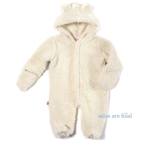 Cream Fleece Magnetic Snowsuit Bunting Pram – Magnetic Me