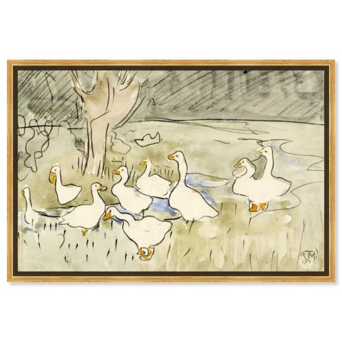 Oliver Gal Ducks by Theo Van Hoytema - Painting on Canvas | Wayfair