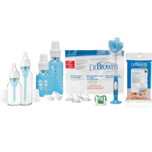 Dr. Brown's Natural Flow Standard Glass Bottles, 8 Ounce, 2-Count (Glass Gift Set) : Baby