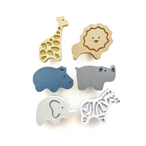 Safari Furniture Handle 6-piece Set for Kids&#39; Rooms and Dressers | Hemnes and Pax Wardrobe | Baby Room and Changing Table Decor