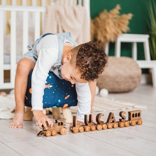 Personalized Train Name With Magnets Christmas Gift Toddler Wooden Toy Birthday Boy Baby Shower Baptism Gift Newborn Keepsake Gift Easter - Etsy