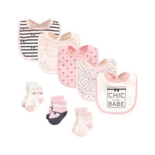 Girls 8Pk Bibs/Socks Set