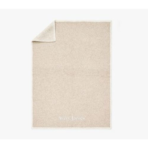 Border Baby Blanket, Taupe