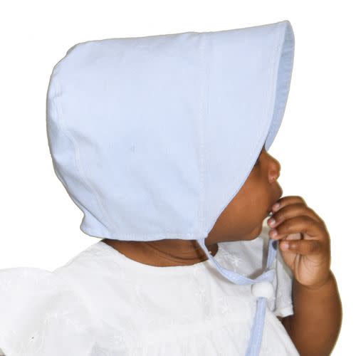 Sun Protection Bonnet (White, 3-6 Month)