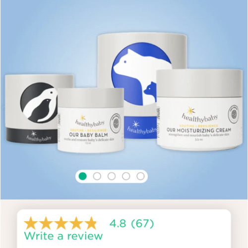 Our Moisturizing Cream and Baby Balm Duo
