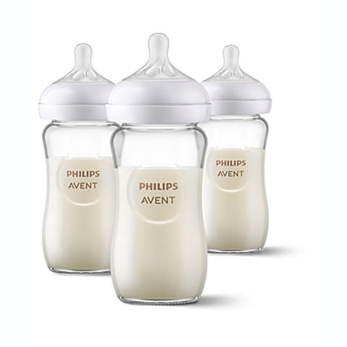 Philips Avent 3-Pack Natural 8 oz. Glass Bottles