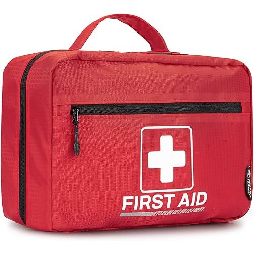 RHINO RESCUE 240 Piece All-Purpose First Aid Kit, Home & Office Professional Medical Supplies, Ideal for Emergency, School, Business