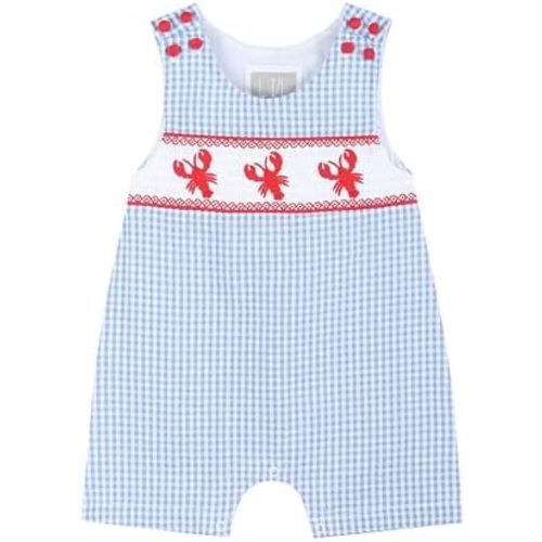 Baby Boys and Toddler Smocked Shortalls