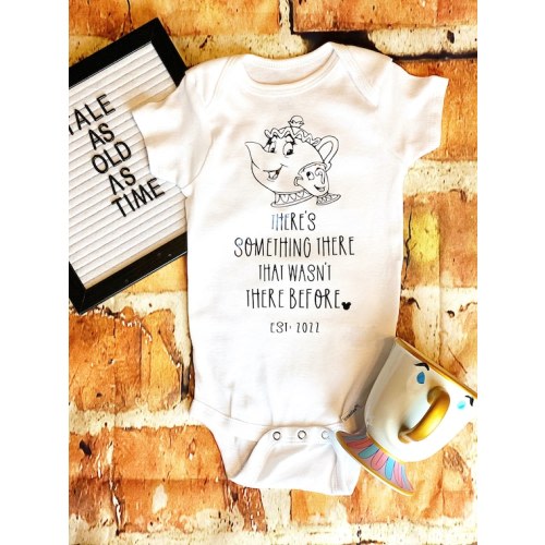 Beauty and the Beast Pregnancy Announcement Onesie