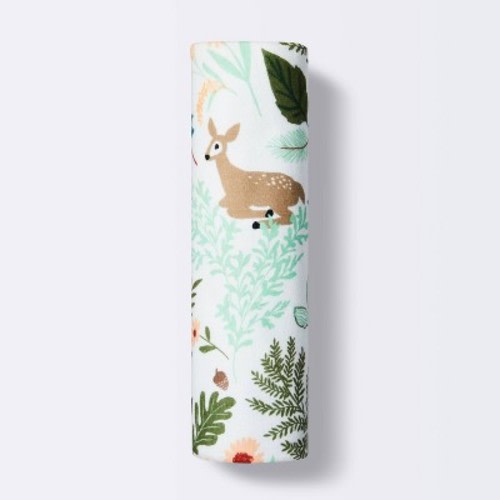 Muslin Swaddle Blanket Fauna - Pink/Green/Tan - Cloud Island™