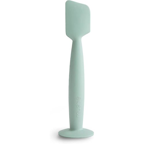 mushie Diaper Cream Applicator Soft Silicone with Suction Base (Cambridge Blue)