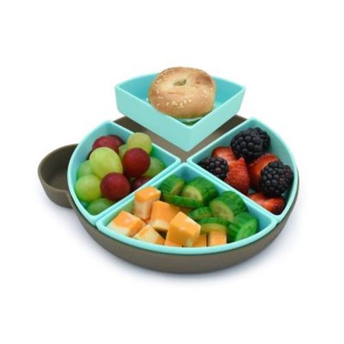 Melii 5pc Silicone Plate With Removable Dividers - Bear