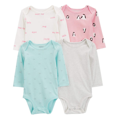 Baby 4-Pack Long-Sleeve Original Bodysuits - Carter's | Carter's