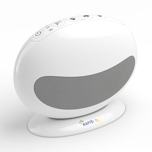 RAPTbaby Smarter Sleep Sound Machine – Neuroscientist Designed for Sleeping & Brain-Building - Portable Baby Sound Machine with 8 Unique Sounds - Essential Newborn/Baby/Toddler Registry Shower Gift