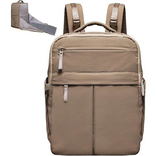 Diaper Bag Backpack,Baby Bag Backpack with Changing Station,Waterproof Large Diaper Bag for Baby Boy Girls,Pañaleras Para bebe with 15 Pocket,2 Insulated Pockets,Brown