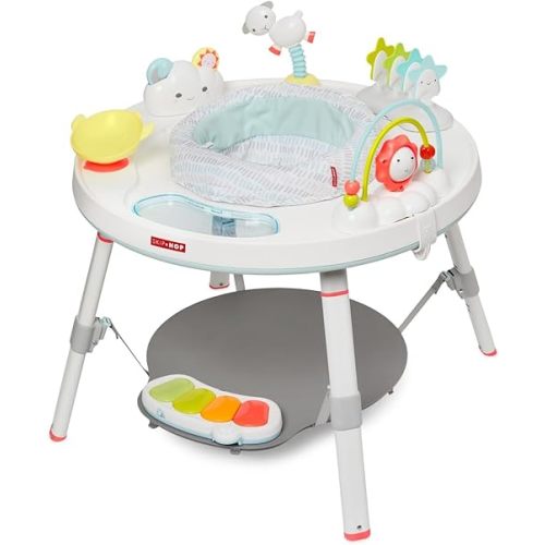 Baby Activity Center: Interactive Play Center with 3-Stage Functionality, 4mo+, Silver Lining Cloud