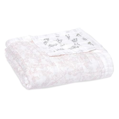 aden + anais Silky Soft Bamboo Viscose Baby Blanket, Crib Bedding for Newborn Baby and Toddler, Nursery Blanket for Boys and Girls, Baby Registry and Shower Gift, French Floral